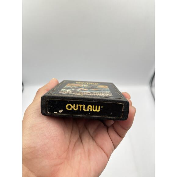 Outlaw (Atari 2600, 1978) CX2605 Tested Yellow Graphic Cart Only - Picture 2 of 4